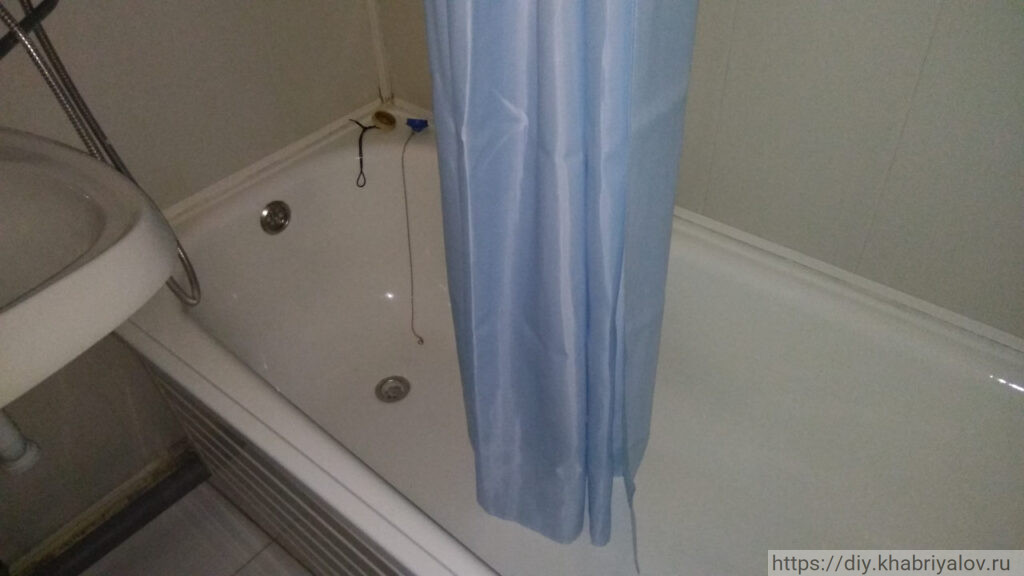 Ванна в квартире дома П-44Т