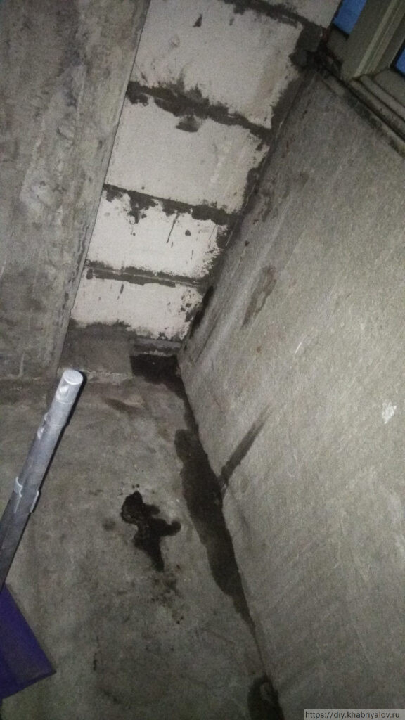 Герметичность балкона лодочка дома П-44Т с левой стороны