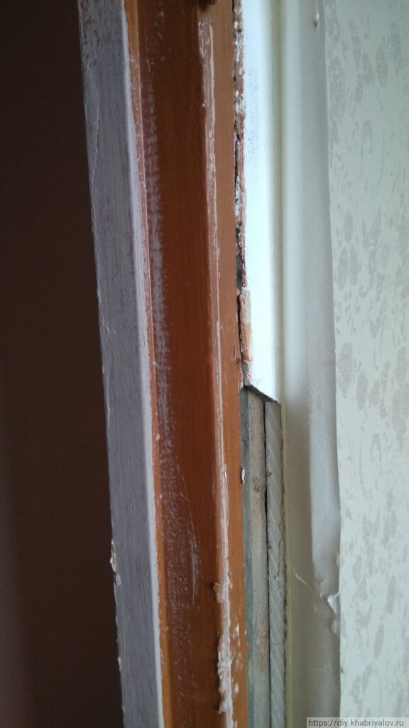 Устройство перегородки со стороны кухни в доме П-44Т