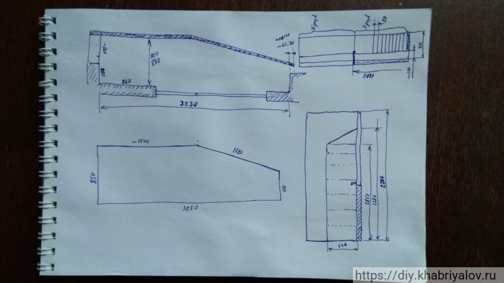 Эскиз балкона дома П-44Т