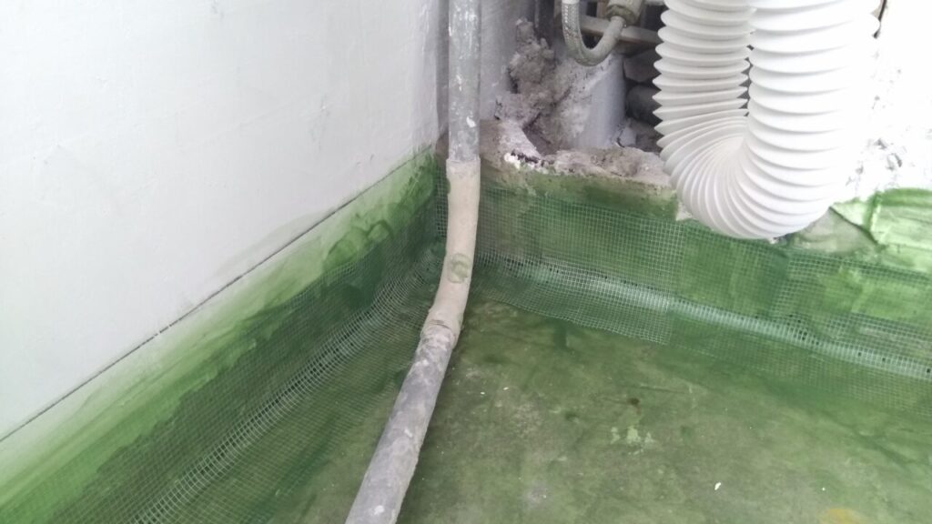 Оперативная переделка угла в процессе гидроизоляции