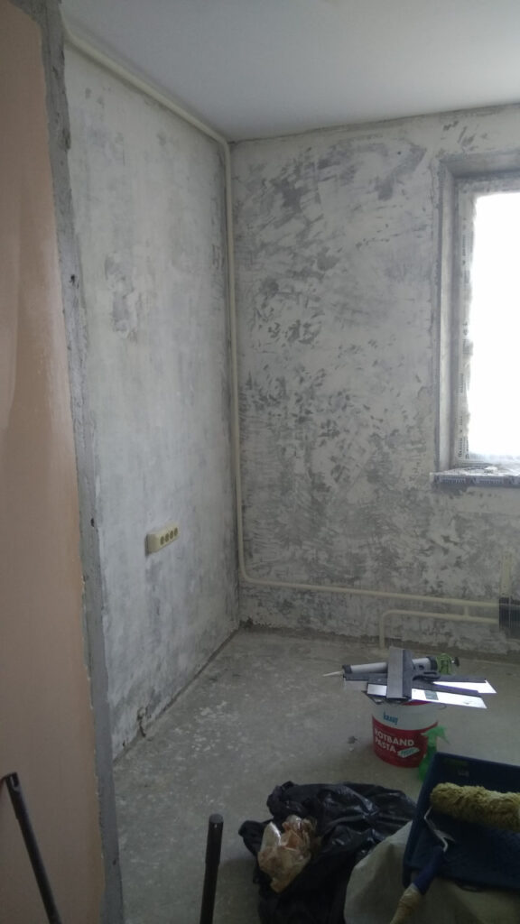 Подготовка стен кухни к ремонту