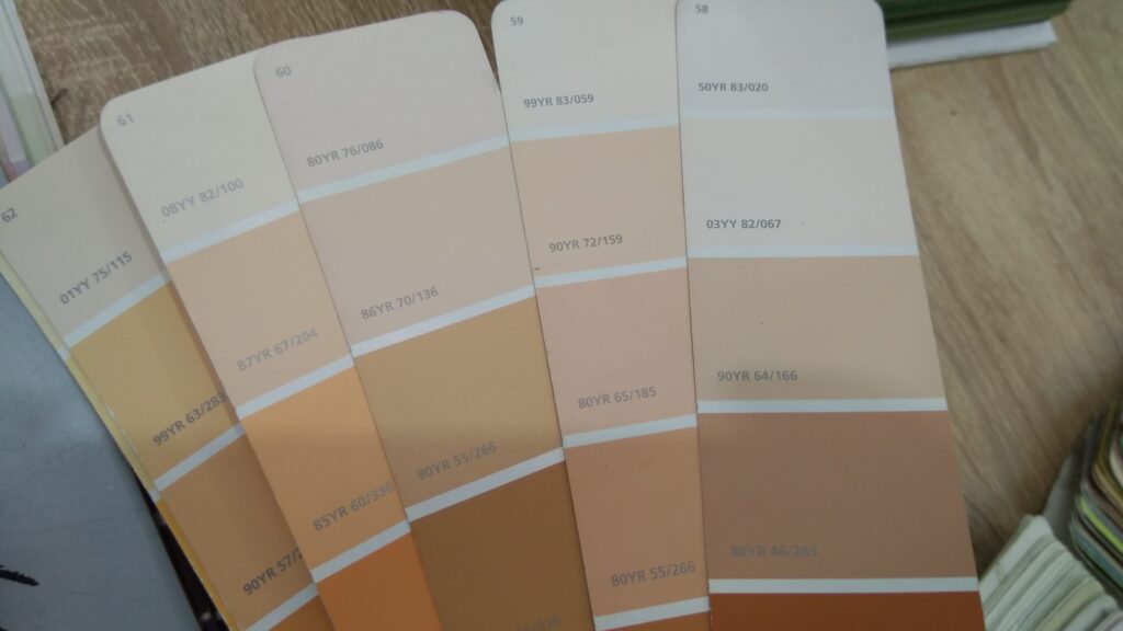 Цвета и их кодировка в колеровочной палитре Dulux